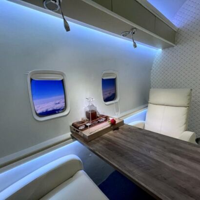 Private Jet with Flight Simulation Studio Set