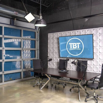 Podcast Studio set